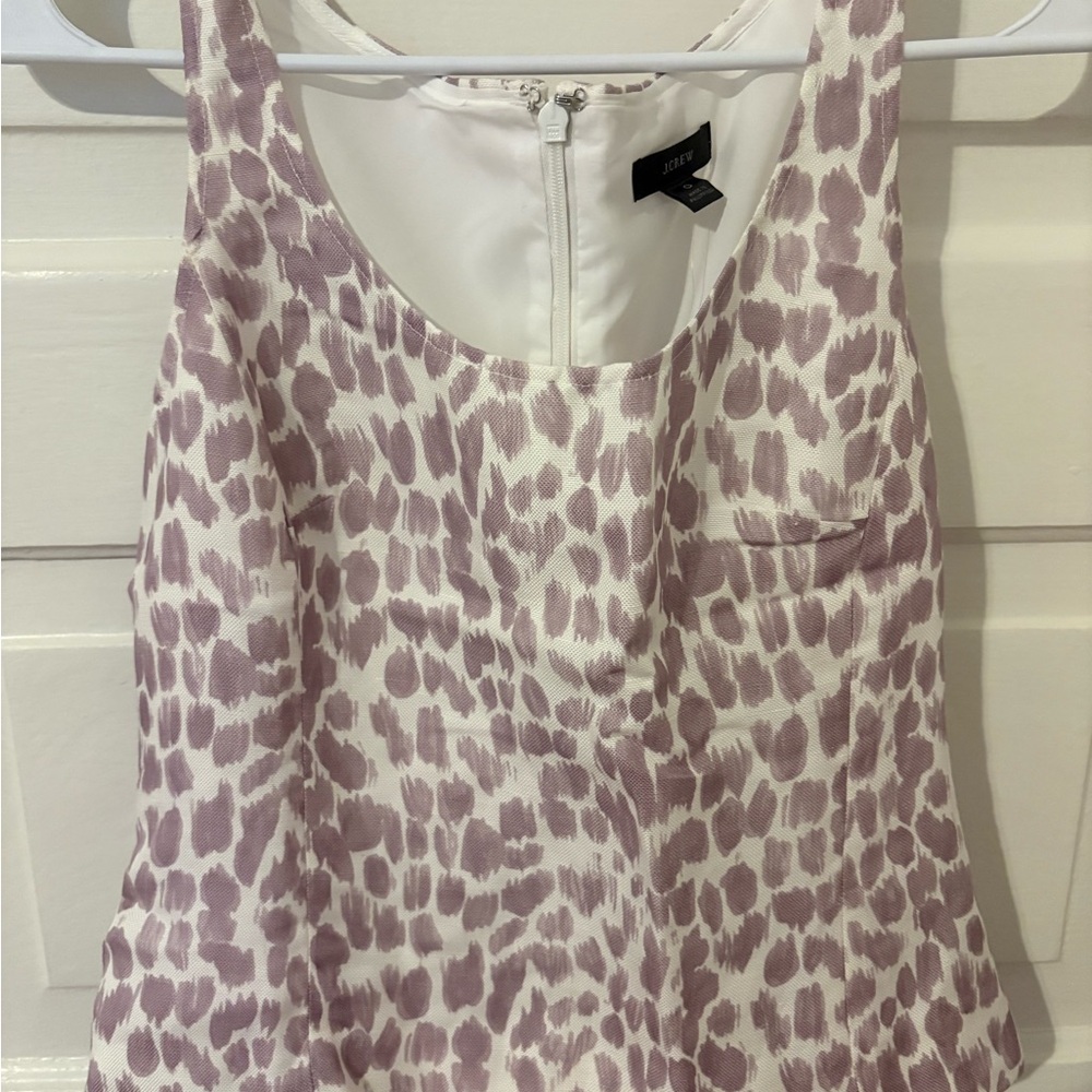 J.Crew Lavender & White Printed Matching Pant Set